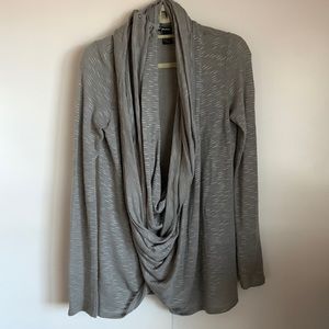 DKNY Jeans grey wrap with built in scarf… super cool!
